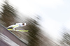 Marte Leinan Lund of Norway soars through the air during women nordic combined race of FIS Nordic skiing World Championships 2023 in Planica, Slovenia. women nordic combined race  of FIS Nordic skiing World Championships 2023 were held in Planica Nordic Center in Planica, Slovenia, on Friday, 24th of February 2023.