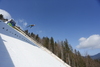 Eero Hirvonen of Finland soars through the air during men nordic combined race of FIS Nordic skiing World Championships 2023 in Planica, Slovenia. Men nordic combined race of FIS Nordic skiing World Championships 2023 was held in Planica Nordic Center in Planica, Slovenia, on Saturday, 25th of February 2023.