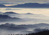 Early morning view from Krvavec mountain above Cerklje, Slovenia, down to Ljubljana and Kranj valley on early morning of 26th of December 2016.