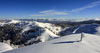 Ski touring in mountains above around Soriska Planina above Bohinjska Bistrica, Slovenia.
