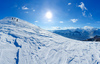 Ski touring in mountains above Jesenice, Slovenia.