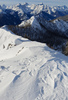 Ski touring in mountains above Gozd Martuljek, Slovenia. Beautiful views can been enjoyed from top of Trupejevo Poldne, Lepi vrh and Ojstri vrh mountains, located in backcountry above Gozd Martuljek, Slovenia.