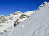 Ski touring to Stenar and mountains around Slovenias highest mountain Triglav.