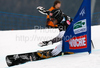 Anton Unerkofler of Ausria during parallel giant slalom of FIS Snowbord World Cup in Kreischberg, Austria. Parallel giant slalom of FIS Snowbord World Cupwas held in Kreischberg, Austria, on 6th of January 2010.

