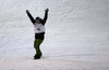 1st placed Enni Rukajarvi of Finnland during the Air and Style Snowboard Competition and Festival at the Olympiaworld in Innsbruck, Austria on 2017/02/04.
