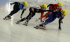 Seung Hi Park of Korea during World short track speed skating team World championships, which was held on 20th of March 2011 in Warszawa, Poland.
