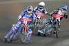 Jason Crump (AUS) and Chris Holder (AUS) during European GP Speedway Grand Prix 2011 race in Leszno, Poland. European GP Speedway Grand Prix was held on Saturday, 30th of April 2011 in Leszno, Poland.

