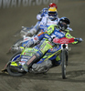 Kenneth Bjerre (DEN) during European GP Speedway Grand Prix 2011 race in Leszno, Poland. European GP Speedway Grand Prix was held on Saturday, 30th of April 2011 in Leszno, Poland.
