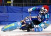 Guenther Bauer of Germany during FIM Icespeedway World Championship GP at the Roundcourse in Assen, Netherlands on 2014/03/09.
