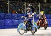 Guenther Bauer of Germany and Jan Klatovsky of Czech Republic during FIM Icespeedway World Championship GP at the Roundcourse in Assen, Netherlands on 2014/03/09.
