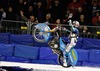 Guenther Bauer of Germany during FIM Icespeedway World Championship GP at the Roundcourse in Assen, Netherlands on 2014/03/09.
