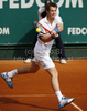 Andy Murray (GBR) in action during the first round doubles match between F. Cermak and M Mertinak vs R Hutchins and A Murray at the ATP Monte Carlo Masters tennis tournament held in the Monte Carlo Country Club, Monaco, between from the 12th to the 18th April.
