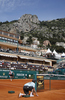 Feliciano Lopez (ESP) in action during the first round match between Feliciano Lopez (ESP) and Tomas Berdych (CZE) at the ATP Monte Carlo Masters tennis tournament held in the Monte Carlo Country Club, Monaco, between from the 12th to the 18th April.
