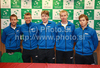 Kim Tilikainen, Jarkko Nieminen, Harri Heliovaara, Timo Nieminen and Micke Kontinen during press conference and team presentation before tennis Davis Cup match between Slovenia and Finland. Press conference and team presentation was held in Tivoli Arena in Ljubljana, Slovenia, on Tuesday, 1st of March 2011.
