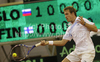 Gregor Zemlja of Slovenia during match of Davis Cup between Slovenia and Finland. Match between Jarkko Nieminen of Finland and Gregor Zemlja of Slovenia was held in Tivoli Arena in Ljubljana, Slovenia, on Friday, 4th of March 2011.
