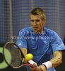 Jarkko Nieminen of Finland during match of Davis Cup between Slovenia and Finland. Match between Jarkko Nieminen of Finland and Gregor Zemlja of Slovenia was held in Tivoli Arena in Ljubljana, Slovenia, on Friday, 4th of March 2011.
