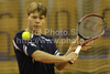 Harri Heliovaara of Finland during match of Davis Cup between Slovenia and Finland. Match between Harri Heliovaara of Finland and Blaz Kavcic of Slovenia was held in Tivoli Arena in Ljubljana, Slovenia, on Friday, 4th of March 2011.
