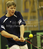 Harri Heliovaara of Finland during match of Davis Cup between Slovenia and Finland. Match between Harri Heliovaara of Finland and Blaz Kavcic of Slovenia was held in Tivoli Arena in Ljubljana, Slovenia, on Friday, 4th of March 2011.
