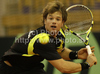 Blaz Kavcic of Slovenia during match of Davis Cup between Slovenia and Finland. Match between Harri Heliovaara of Finland and Blaz Kavcic of Slovenia was held in Tivoli Arena in Ljubljana, Slovenia, on Friday, 4th of March 2011.
