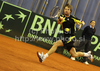 Blaz Kavcic of Slovenia during match of Davis Cup between Slovenia and Finland. Match between Harri Heliovaara of Finland and Blaz Kavcic of Slovenia was held in Tivoli Arena in Ljubljana, Slovenia, on Friday, 4th of March 2011.
