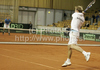  during doubles match of Davis Cup between Slovenia and Finland. Match between Jarkko Nieminen and Harri Heliovaara of Finland, and Gregor Zemlja, and Luka Gregorc of Slovenia was held in Tivoli Arena in Ljubljana, Slovenia, on Saturday, 5th of March 2011.
