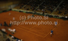 Jarkko Nieminen (L) and Harri Heliovaara of Finland (R) during doubles match of Davis Cup between Slovenia and Finland. Match between Jarkko Nieminen and Harri Heliovaara of Finland, and Gregor Zemlja, and Luka Gregorc of Slovenia was held in Tivoli Arena in Ljubljana, Slovenia, on Saturday, 5th of March 2011.
