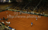 Jarkko Nieminen (L) and Harri Heliovaara of Finland (R) during doubles match of Davis Cup between Slovenia and Finland. Match between Jarkko Nieminen and Harri Heliovaara of Finland, and Gregor Zemlja, and Luka Gregorc of Slovenia was held in Tivoli Arena in Ljubljana, Slovenia, on Saturday, 5th of March 2011.
