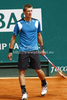 Jarkko Nieminen (FIN) in action during the first round match between Radek Stepanek (CZE) and Jarkko Nieminen (FIN) at the ATP Monte Carlo Masters tennis tournament held in the Monte Carlo Country Club, Monaco.
