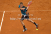 Jarkko Nieminen (FIN) in action during the second round match between Rafael Nadal (ESP) and Jarkko Nieminen (FIN)  at the ATP Monte Carlo Masters tennis tournament held in the Monte Carlo Country Club, Monaco..
