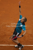 Jarkko Nieminen (FIN) in action during the second round match between Rafael Nadal (ESP) and Jarkko Nieminen (FIN)  at the ATP Monte Carlo Masters tennis tournament held in the Monte Carlo Country Club, Monaco..
