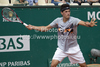Bernard Tomic (AUS)  in action during the second round match between Bernard Tomic (AUS) and Alexandr Dolgopolov (UKR)  at the ATP Monte Carlo Masters tennis tournament held in the Monte Carlo Country Club, Monaco..
