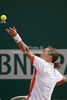 Alexandr Dolgopolov (UKR)  in action during the second round match between Bernard Tomic (AUS) and Alexandr Dolgopolov (UKR)  at the ATP Monte Carlo Masters tennis tournament held in the Monte Carlo Country Club, Monaco..
