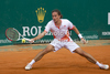 Alexandr Dolgopolov (UKR)  in action during the second round match between Bernard Tomic (AUS) and Alexandr Dolgopolov (UKR)  at the ATP Monte Carlo Masters tennis tournament held in the Monte Carlo Country Club, Monaco..
