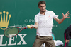 Gilles Simon (FRA) in action during the second round match between Gilles Simon (FRA) and Frederico Gil (POR)  at the ATP Monte Carlo Masters tennis tournament held in the Monte Carlo Country Club, Monaco..
