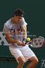 Bernard Tomic (AUS)  in action during the second round match between Bernard Tomic (AUS) and Alexandr Dolgopolov (UKR)  at the ATP Monte Carlo Masters tennis tournament held in the Monte Carlo Country Club, Monaco..
