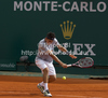 Bernard Tomic (AUS)  in action during the second round match between Bernard Tomic (AUS) and Alexandr Dolgopolov (UKR)  at the ATP Monte Carlo Masters tennis tournament held in the Monte Carlo Country Club, Monaco..
