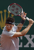 Bernard Tomic (AUS)  in action during the second round match between Bernard Tomic (AUS) and Alexandr Dolgopolov (UKR)  at the ATP Monte Carlo Masters tennis tournament held in the Monte Carlo Country Club, Monaco..
