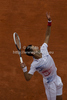 Novak Djokovic (SRB) in action during the second round match between Novak Djokovic (SRB) and Andreas Seppi (ITA)  at the ATP Monte Carlo Masters tennis tournament held in the Monte Carlo Country Club, Monaco..
