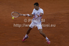 Novak Djokovic (SRB) in action during the second round match between Novak Djokovic (SRB) and Andreas Seppi (ITA)  at the ATP Monte Carlo Masters tennis tournament held in the Monte Carlo Country Club, Monaco..
