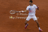 Novak Djokovic (SRB) in action during the second round match between Novak Djokovic (SRB) and Andreas Seppi (ITA)  at the ATP Monte Carlo Masters tennis tournament held in the Monte Carlo Country Club, Monaco..
