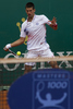 Novak Djokovic (SRB) in action during the second round match between Novak Djokovic (SRB) and Andreas Seppi (ITA)  at the ATP Monte Carlo Masters tennis tournament held in the Monte Carlo Country Club, Monaco..
