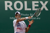 Novak Djokovic (SRB) in action during the second round match between Novak Djokovic (SRB) and Andreas Seppi (ITA)  at the ATP Monte Carlo Masters tennis tournament held in the Monte Carlo Country Club, Monaco..
