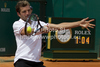 Julien Benneteau (FRA) in action during the second round match between Julien Benneteau (FRA) and Jurgen Melzer (AUT)  at the ATP Monte Carlo Masters tennis tournament held in the Monte Carlo Country Club, Monaco..
