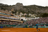 Jarkko Nieminen (FIN) in action during the second round match between Rafael Nadal (ESP) and Jarkko Nieminen (FIN)  at the ATP Monte Carlo Masters tennis tournament held in the Monte Carlo Country Club, Monaco..
