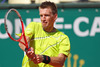 Jarkko Nieminen of Finland in action on day one of the ATP Monte Carlo Masters, at Monte-Carlo Sporting Club on April 15, 2013 in Monte-Carlo, Monaco.
