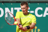 Jarkko Nieminen of Finland in action on day one of the ATP Monte Carlo Masters, at Monte-Carlo Sporting Club on April 15, 2013 in Monte-Carlo, Monaco.
