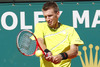 Jarkko Nieminen of Finland in action on day one of the ATP Monte Carlo Masters, at Monte-Carlo Sporting Club on April 15, 2013 in Monte-Carlo, Monaco.
