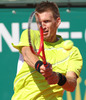 Jarkko Nieminen of Finland in action on day one of the ATP Monte Carlo Masters, at Monte-Carlo Sporting Club on April 15, 2013 in Monte-Carlo, Monaco.
