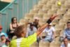Jarkko Nieminen of Finland plays a shot during the second round match against Marinko Matosevic of Australia on day three of the ATP Monte Carlo Masters, at Monte-Carlo Sporting Club on April 17, 2013 in Monte-Carlo, Monaco.
