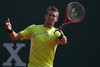Jarkko Nieminen of Finland plays a shot during the second round match against Marinko Matosevic of Australia (not pictured) on day three of the ATP Monte Carlo Masters, at Monte-Carlo Sporting Club on April 17, 2013 in Monte-Carlo, Monaco.
